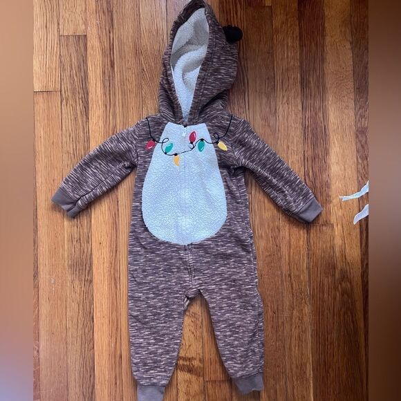 Carter's Other - Reindeer fleece suit